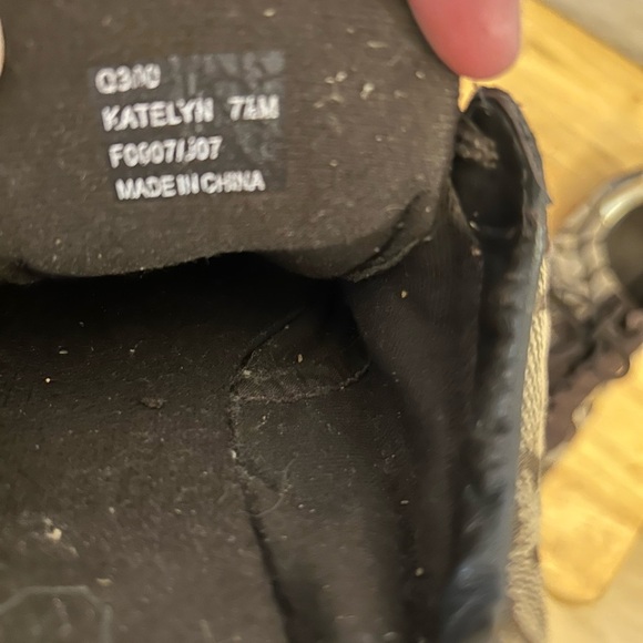 Coach Signature Katelyn Brown and Gold Lace-Up Sneakers - Picture 6 of 7